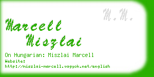 marcell miszlai business card